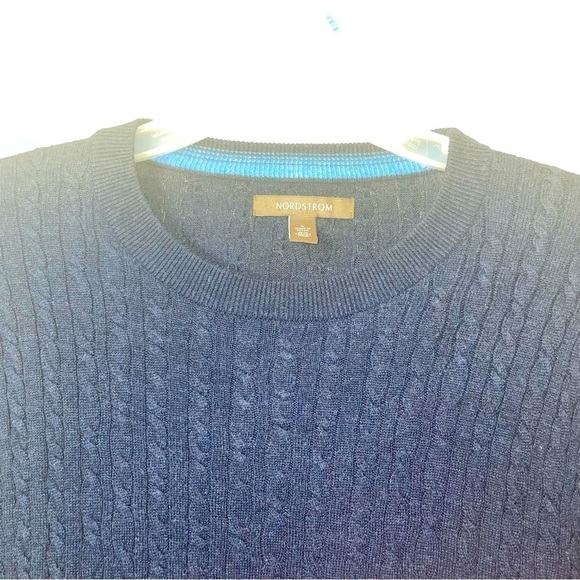 Nordstrom Blue Knit Crewneck Sweater – Size Large - Picture 2 of 10